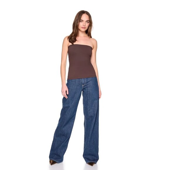 Susana Monaco Essential Tube Top Java Brown Size Medium - Picture 1 of 9